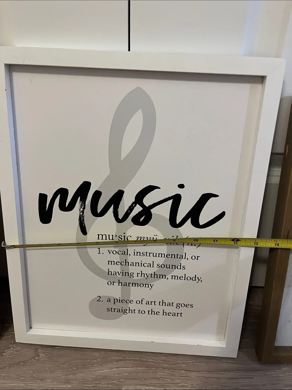 Framed Music Note Wall Art Set - dorm decoration